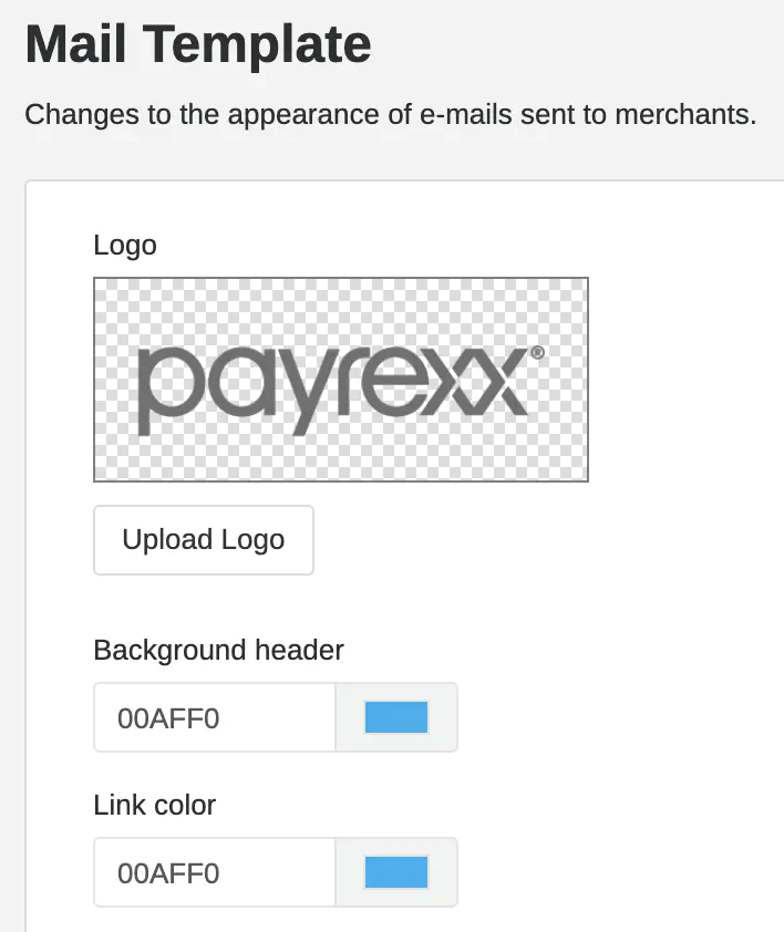 Mail Template: In this window you are able to create your mail template.